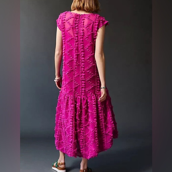 Anthropologie Maeve Blythe textures midi dress XSP - Picture 4 of 8